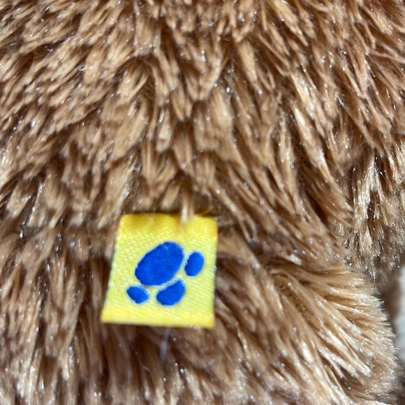 Build a Bear Workshop Puppy Dog Eye Patch Brown Curled Floppy Ear Stuffed Animal - Picture 9 of 11